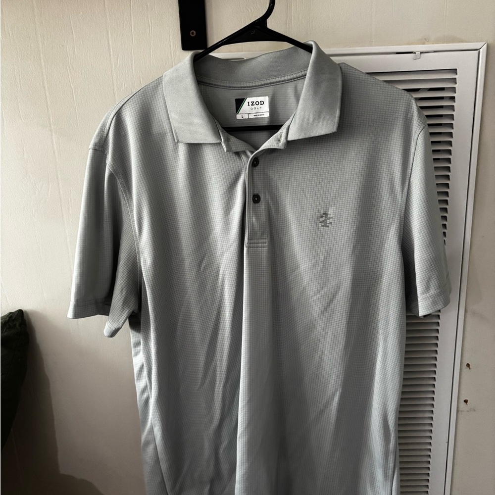 Izod Light Gray Men's Polo Shirt